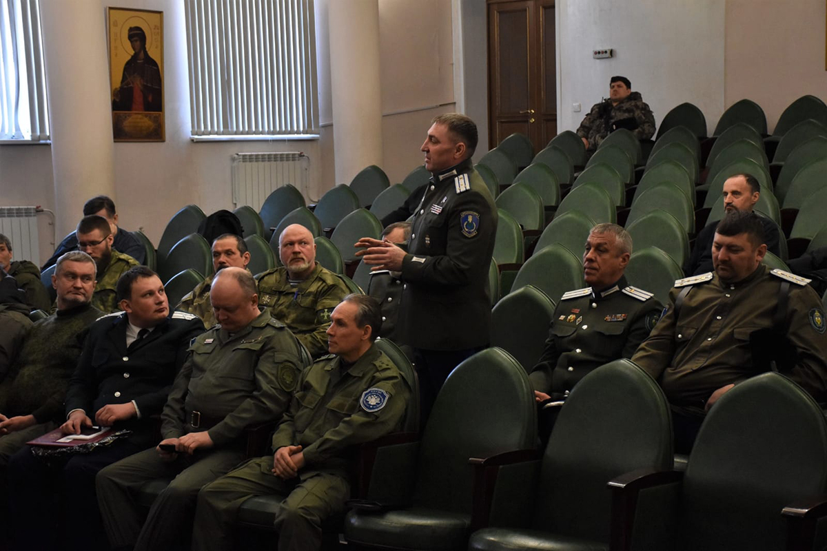 Встреча казаков Оренбургского войскового казачьего общества с казаками СКВРиЗ
