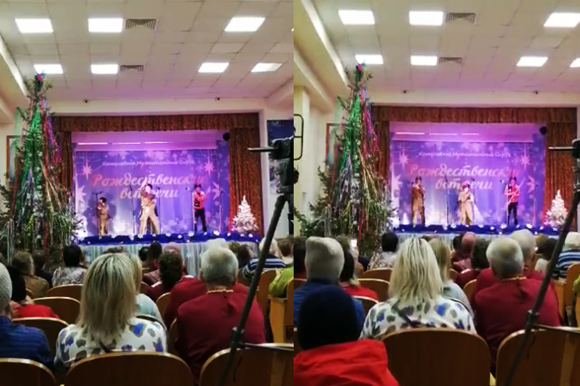 Кадеты СКВРиЗ в Кузбассе приняли участие в Рождественском концерте