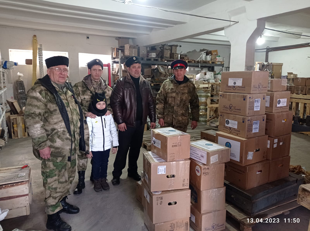 Отправка очередной партии гуманитарного груза от казаков СКВРиЗ в Кузбассе