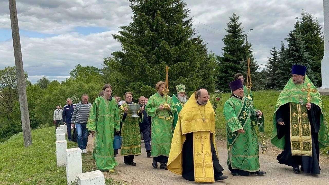 Казаки Смоленского регионального представительства СКВРиЗ, приняли участие в празднование Дня Святой Троицы