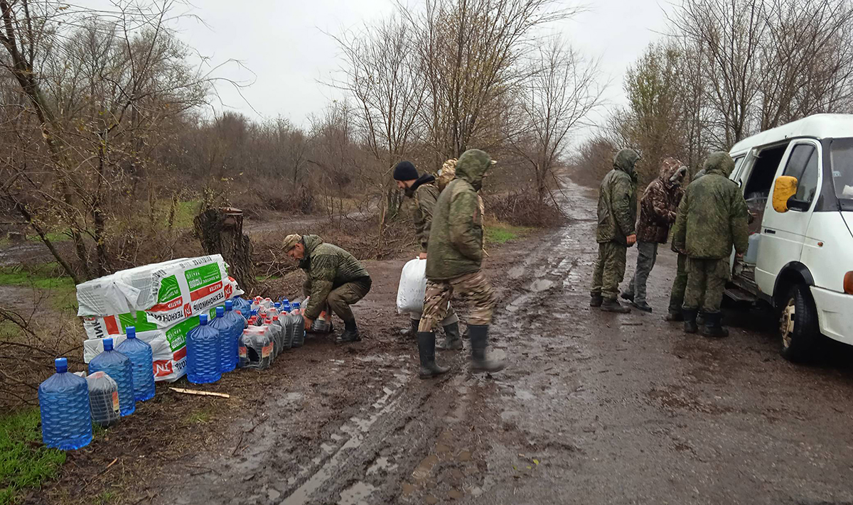 Гуманитарный груз доставлен в Запорожскую область в одно из подразделений «Шторм Z»