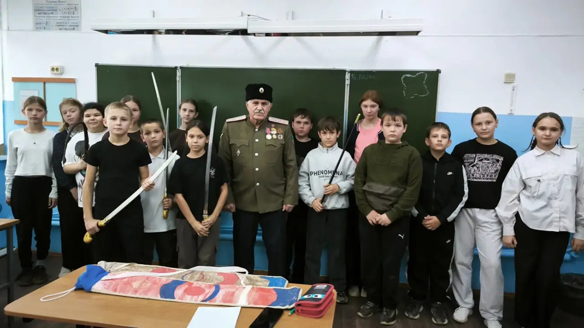Занятия о Казачестве со школьниками