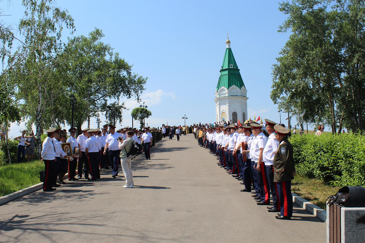 Празднование 100-летия Енисейского казачьего войска